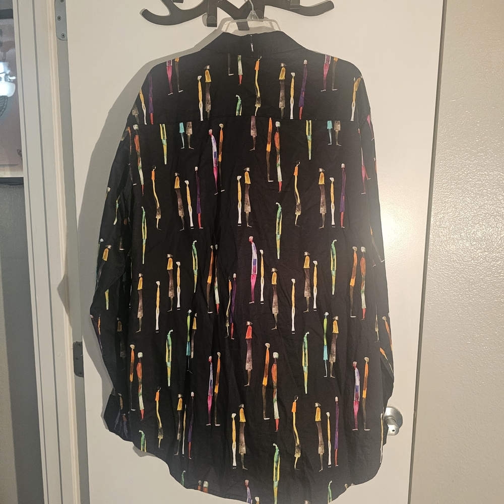 Robert Graham Black Multicolor Patterned Shirt - Picture 13 of 14